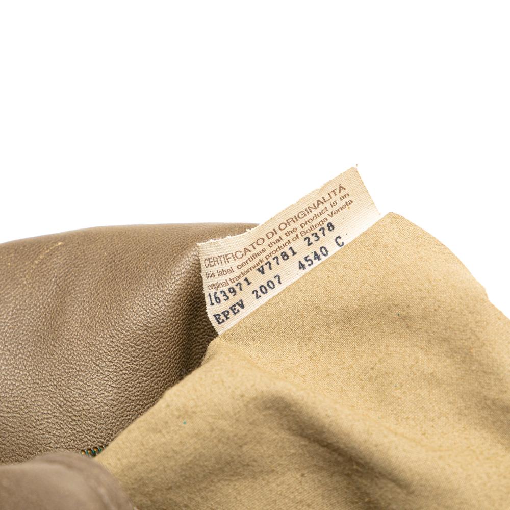 Bottega Veneta B Bottega Veneta Brown Camel Nappa Leather Leather Nappa Intrecciato Messenger Bag Italy