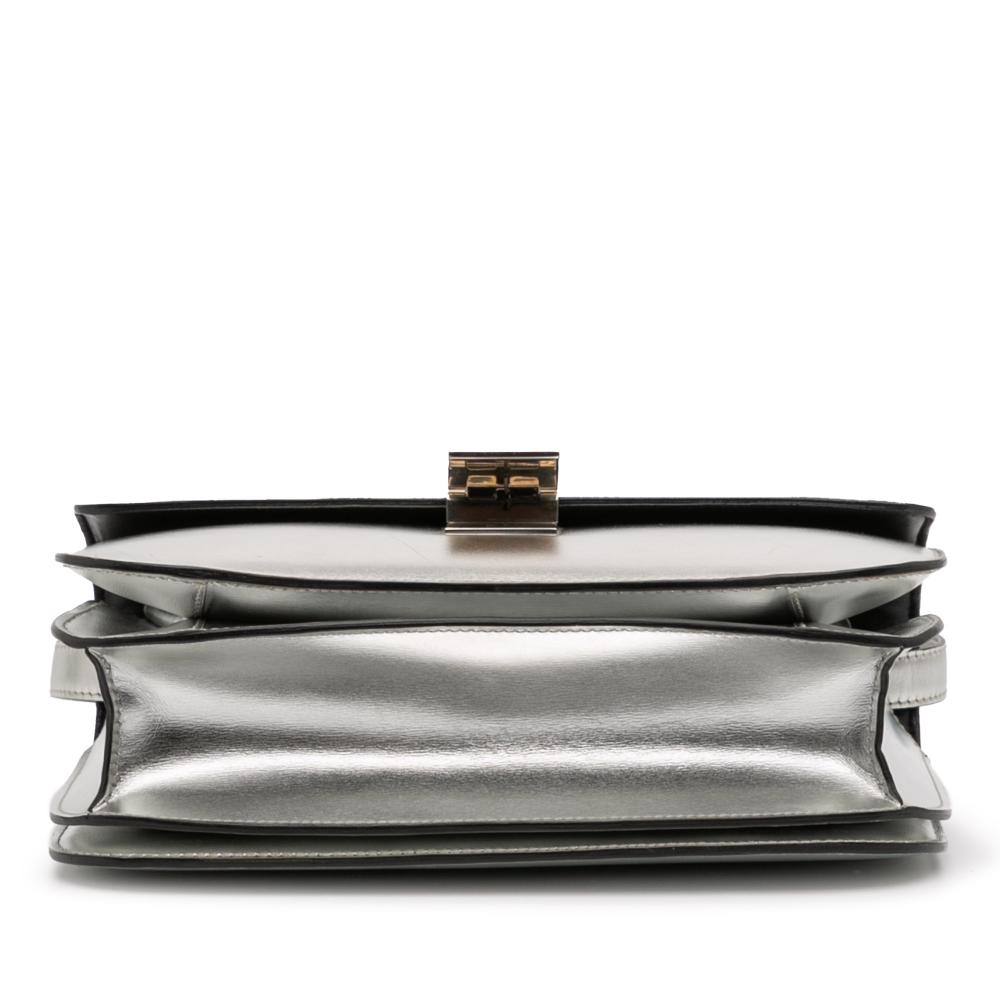 Celine B Celine Silver Calf Leather Medium skin Classic Box Italy