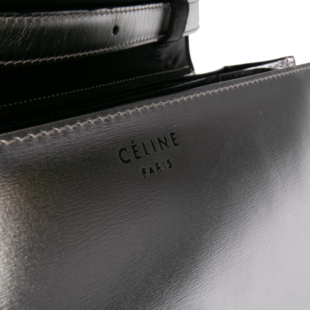 Celine B Celine Silver Calf Leather Medium skin Classic Box Italy