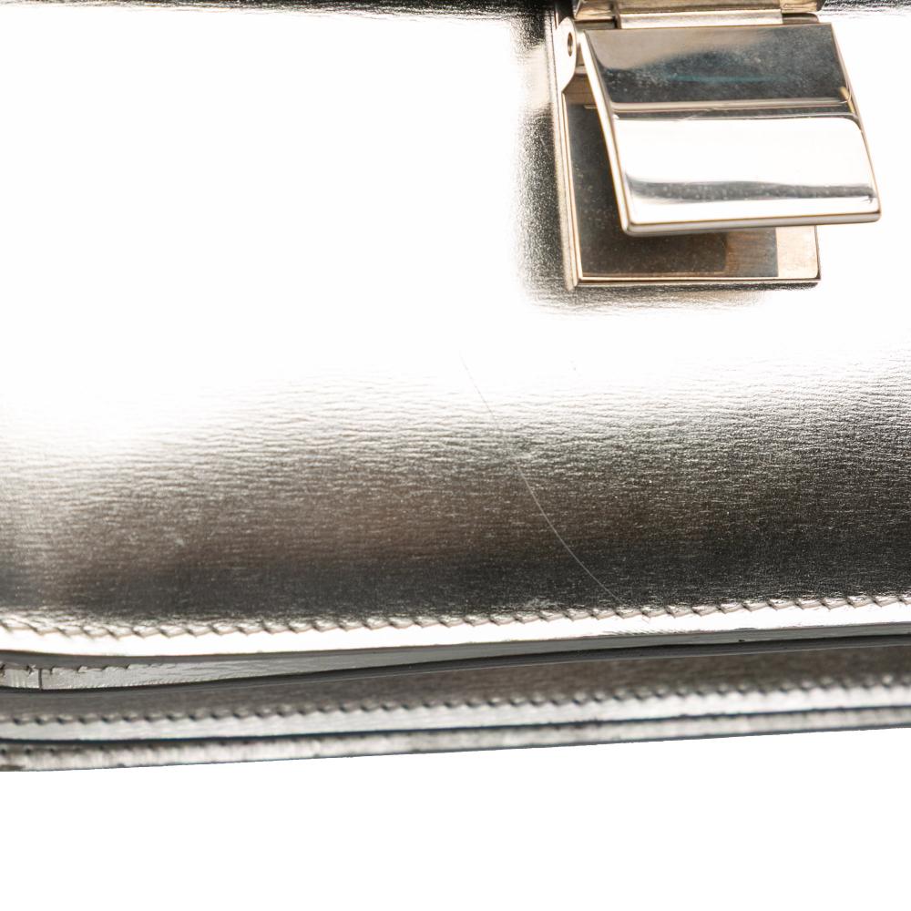 Celine B Celine Silver Calf Leather Medium skin Classic Box Italy