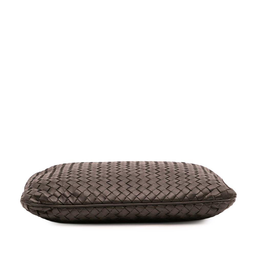 Bottega Veneta B Bottega Veneta Brown Dark Brown Nappa Leather Leather Nappa Intrecciato Tote Italy