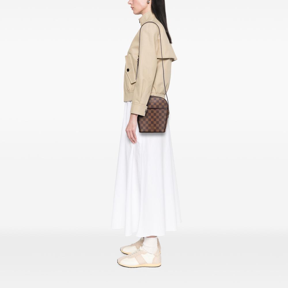 Louis Vuitton B Louis Vuitton Brown Damier Canvas Canvas Damier Ebene Ipanema PM France