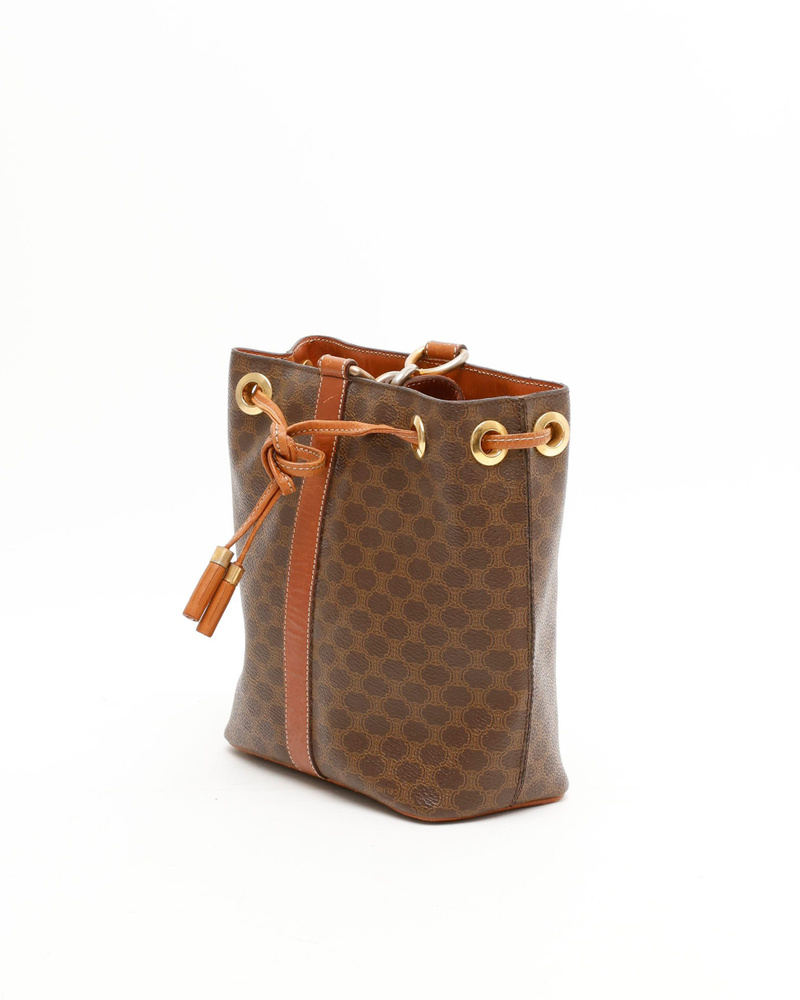 Celine Céline Macadam Bucket Bag