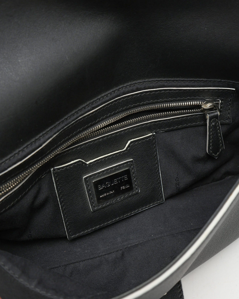 Fendi Vitello Dolce Monster Eyes Baguette Bag