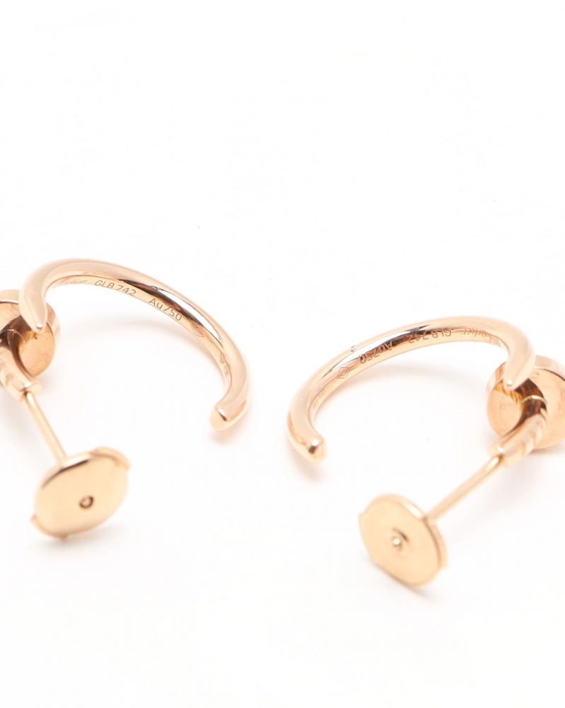 Cartier Juste un Clou Hoop Earrings, Small Model, 18kt Rose Gold