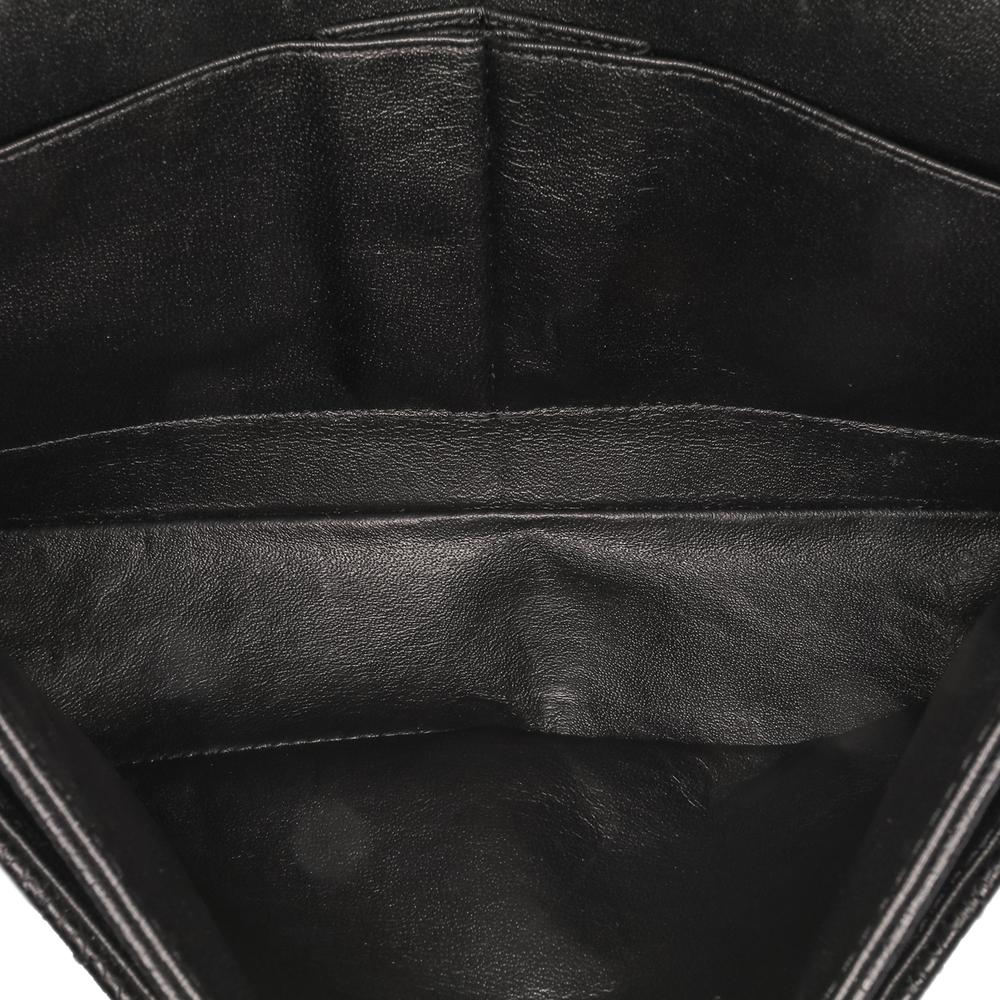 Chanel B Chanel Black Caviar Leather Leather Medium Classic Caviar Double Flap France