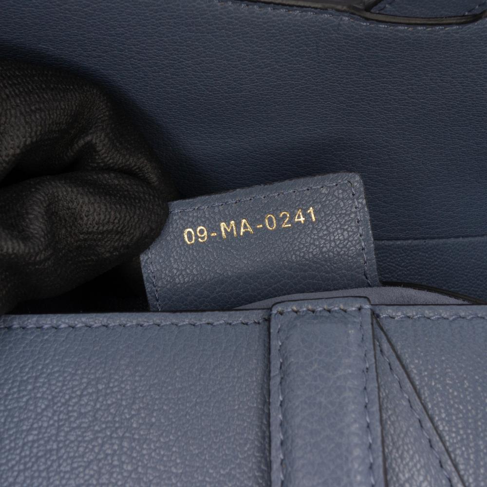 Christian Dior AB Dior Blue Goatskin Leather Saddle Bag Italy