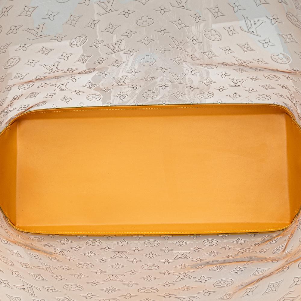 Louis Vuitton White Limited Edition Brazil 500th Anniversary Monogram Vinyl Clear Cabas France