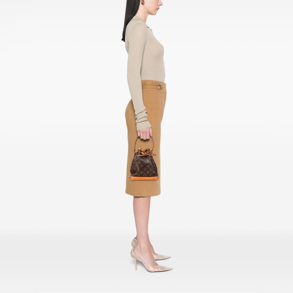 Louis Vuitton B Louis Vuitton Brown Monogram Canvas Canvas Monogram Mini Noe France