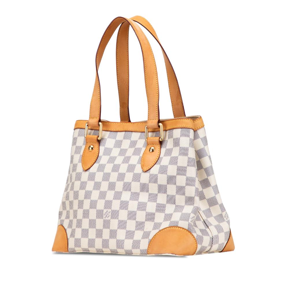 Louis Vuitton B Louis Vuitton White Damier Canvas Canvas Damier Azur Hampstead PM Spain
