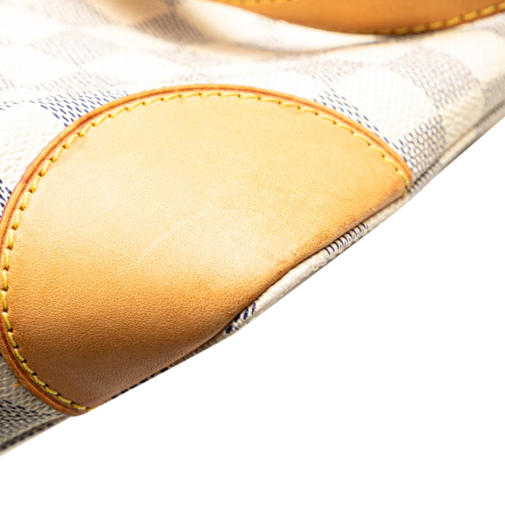 Louis Vuitton B Louis Vuitton White Damier Canvas Canvas Damier Azur Hampstead PM Spain