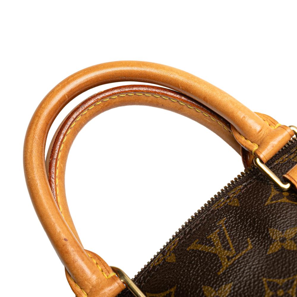 Louis Vuitton B Louis Vuitton Brown Monogram Canvas Fabric Monogram Alma PM France