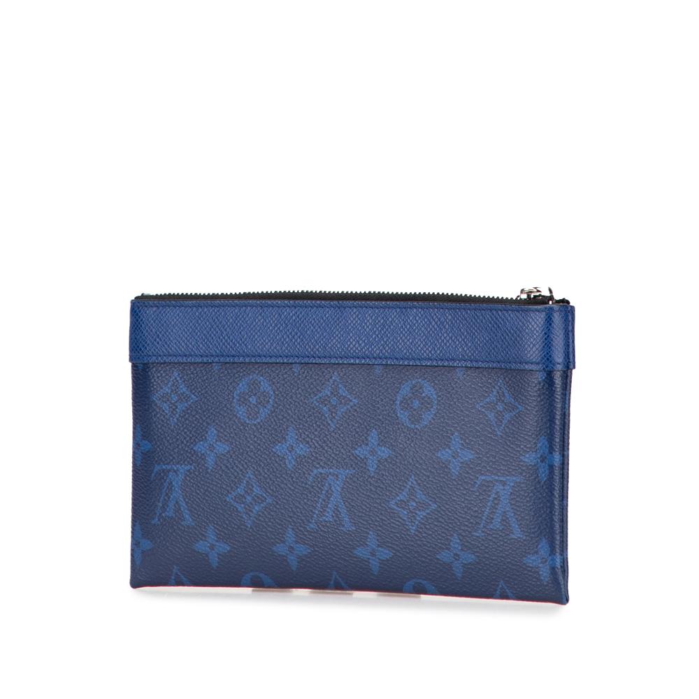 Louis Vuitton AB Louis Vuitton Blue Monogram Canvas Canvas Monogram Taigarama Pochette Discovery PM France