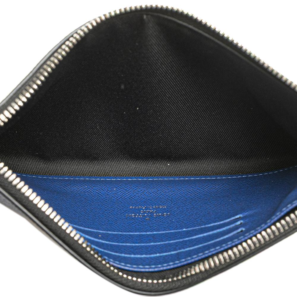 Louis Vuitton AB Louis Vuitton Blue Monogram Canvas Canvas Monogram Taigarama Pochette Discovery PM France