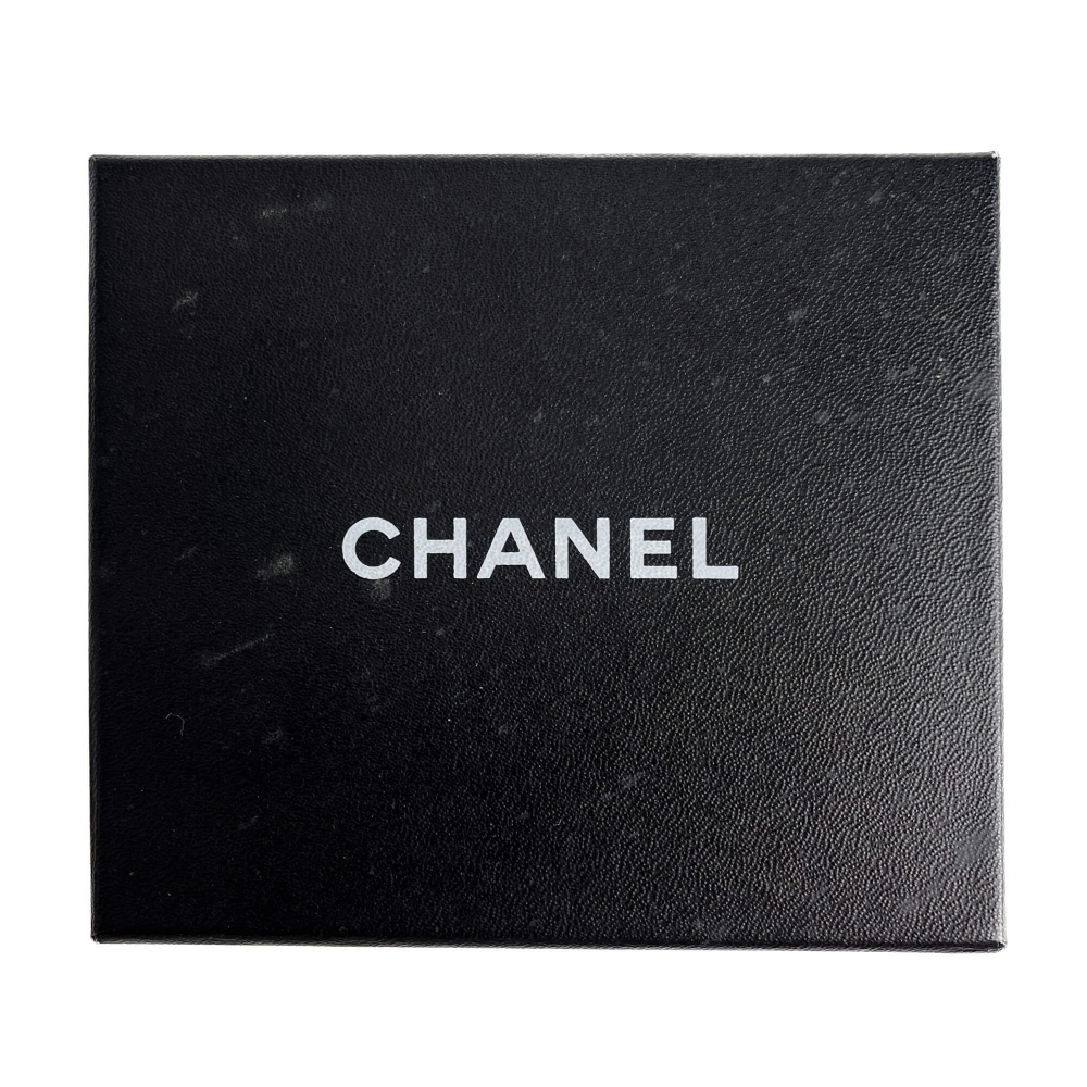 Chanel Flap Small Lambskin Leather Folding Wallet Beige