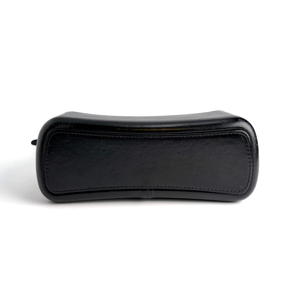 Chanel Gabrielle Chevron Lambskin Leather Shoulder Bag Navy & Black