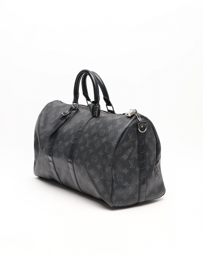 Louis Vuitton Monogram Eclipse Keepall Bandouliere 45 Weekend Bag