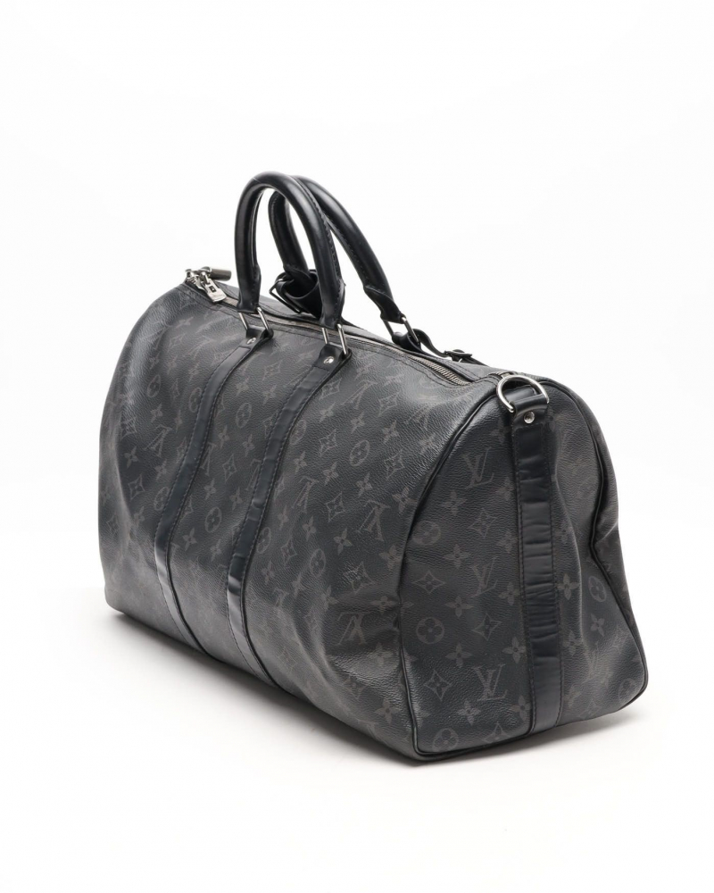 Louis Vuitton Monogram Eclipse Keepall Bandouliere 45 Weekend Bag