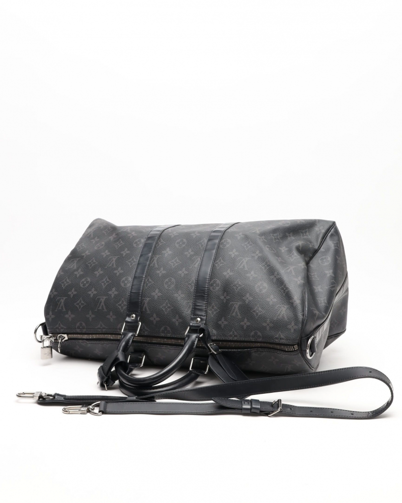 Louis Vuitton Monogram Eclipse Keepall Bandouliere 45 Weekend Bag
