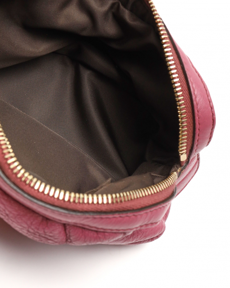 Gucci Leather Bamboo Pouch