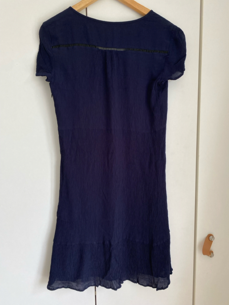 CAROLL Paris Navy blue lined dress