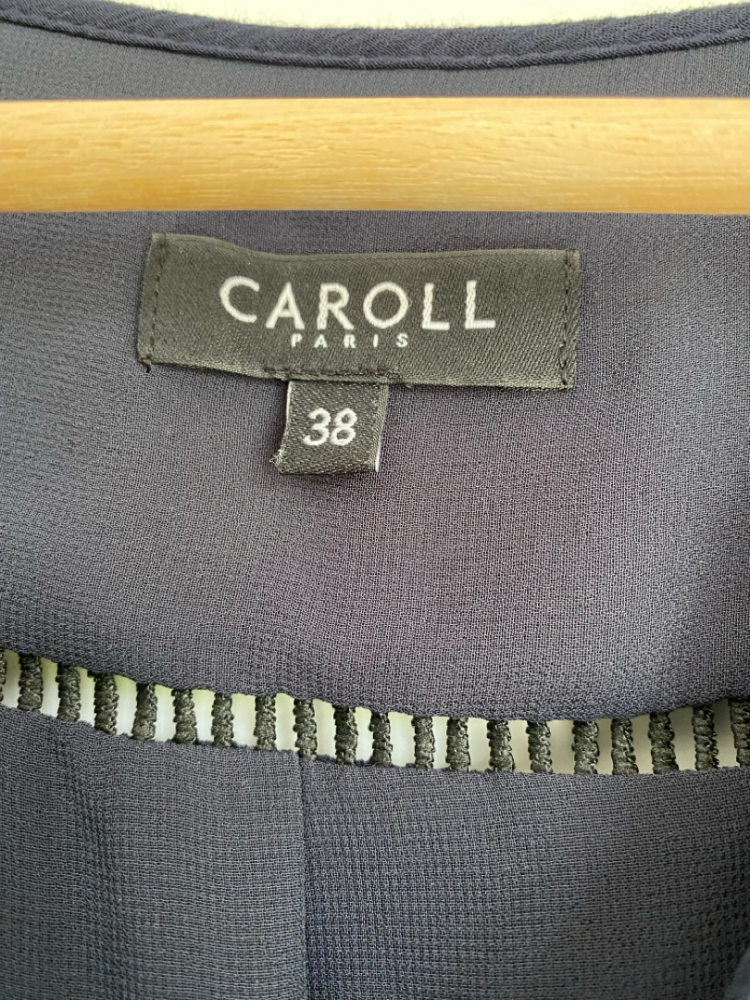 CAROLL Paris Navy blue lined dress