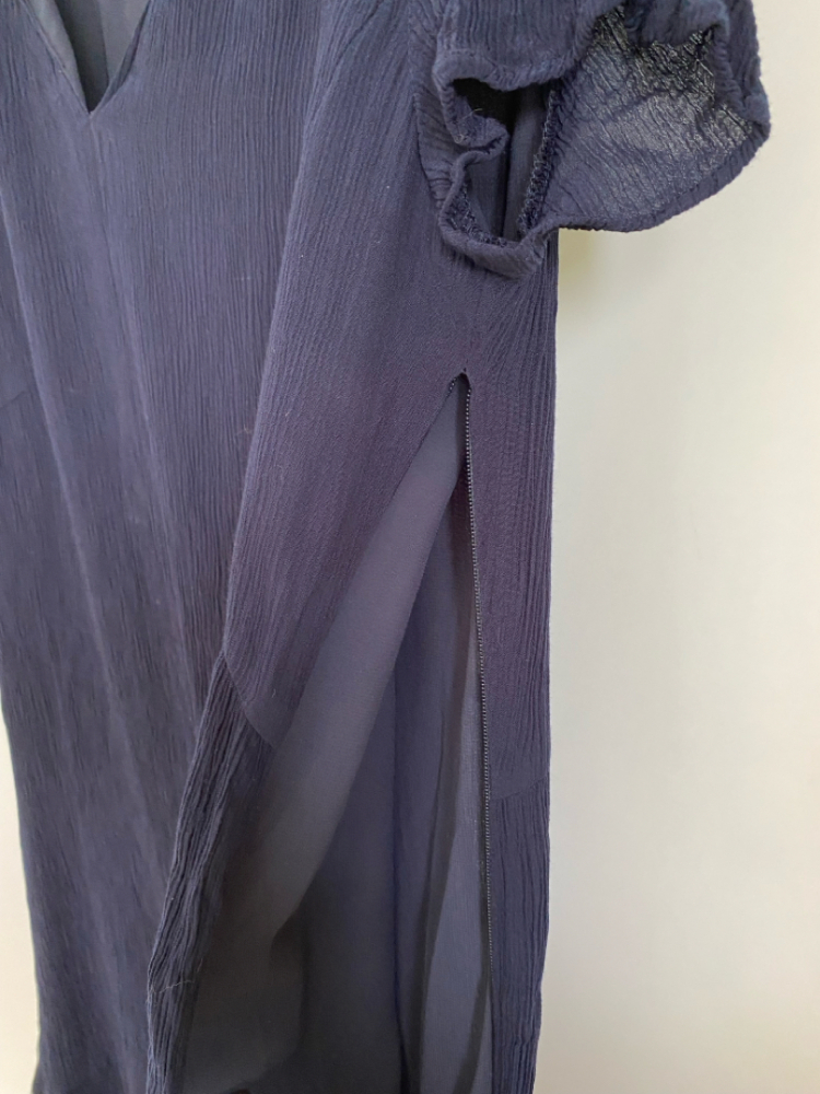 CAROLL Paris Navy blue lined dress