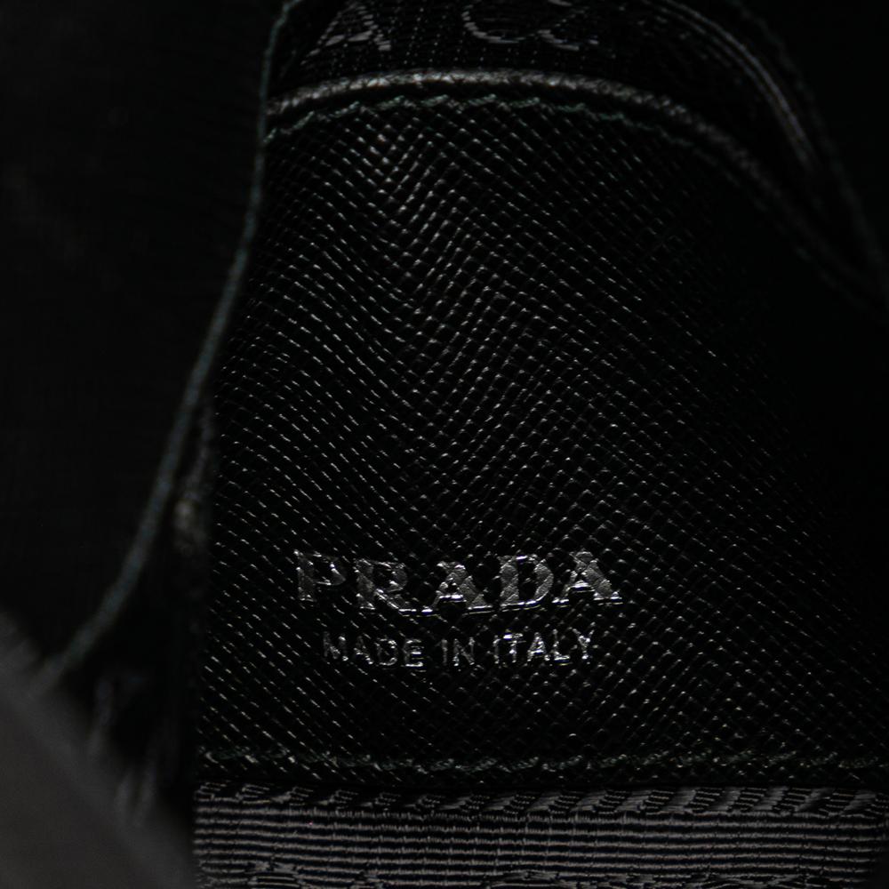 Prada B Prada Black Saffiano Leather Crossbody Italy