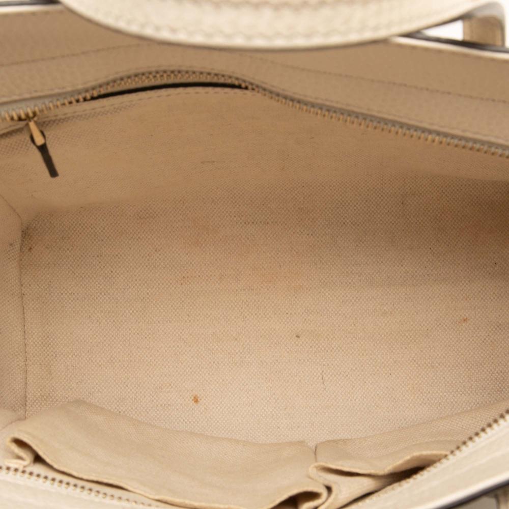 Gucci AB Gucci White Off White Calf Leather Mini Swing Satchel Italy