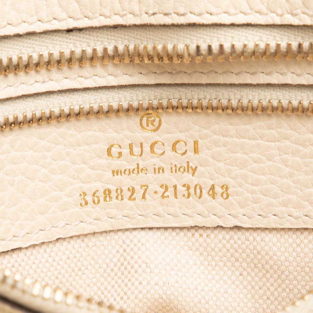 Gucci AB Gucci White Off White Calf Leather Mini Swing Satchel Italy