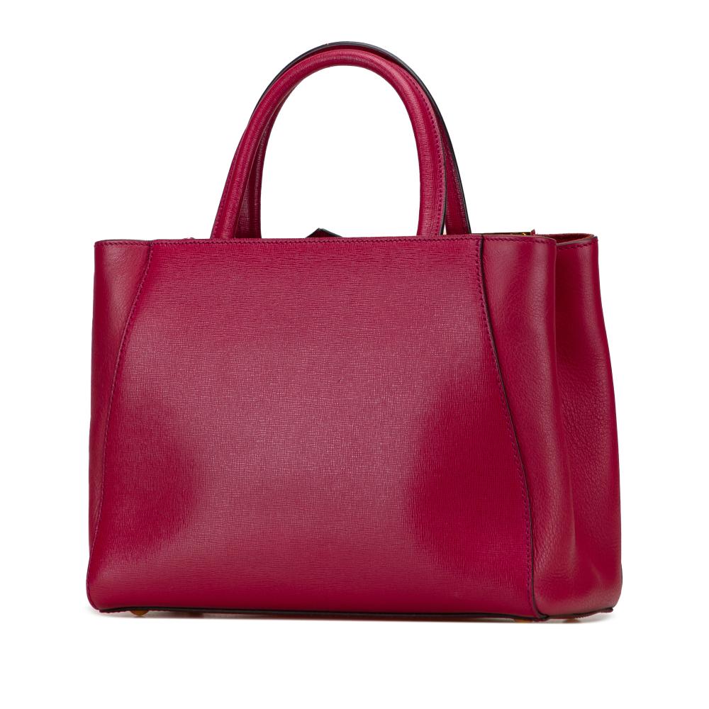 Fendi B Fendi Pink Dark Pink Calf Leather Petit 2Jours Italy