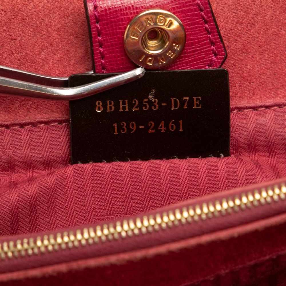 Fendi B Fendi Pink Dark Pink Calf Leather Petit 2Jours Italy