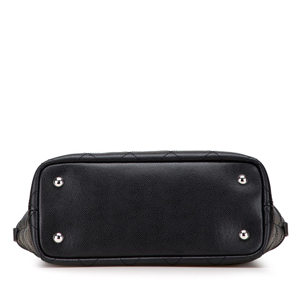 Chanel B Chanel Black Caviar Leather Leather CC Caviar Wild Stitch On the Road Tote Italy