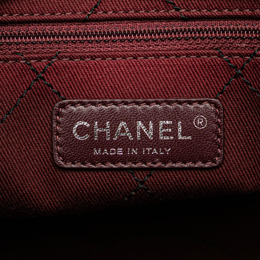 Chanel B Chanel Black Caviar Leather Leather CC Caviar Wild Stitch On the Road Tote Italy