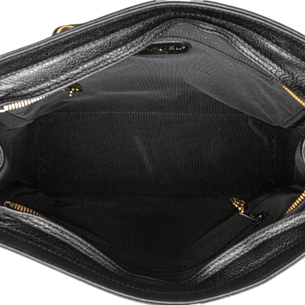 Chanel B Chanel Black Caviar Leather Leather Triple CC Caviar Tote Italy
