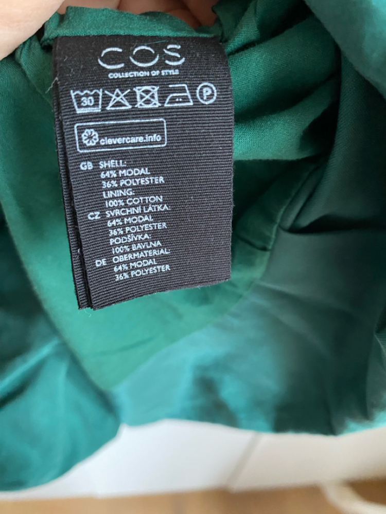 Cos Robe verte bouffante