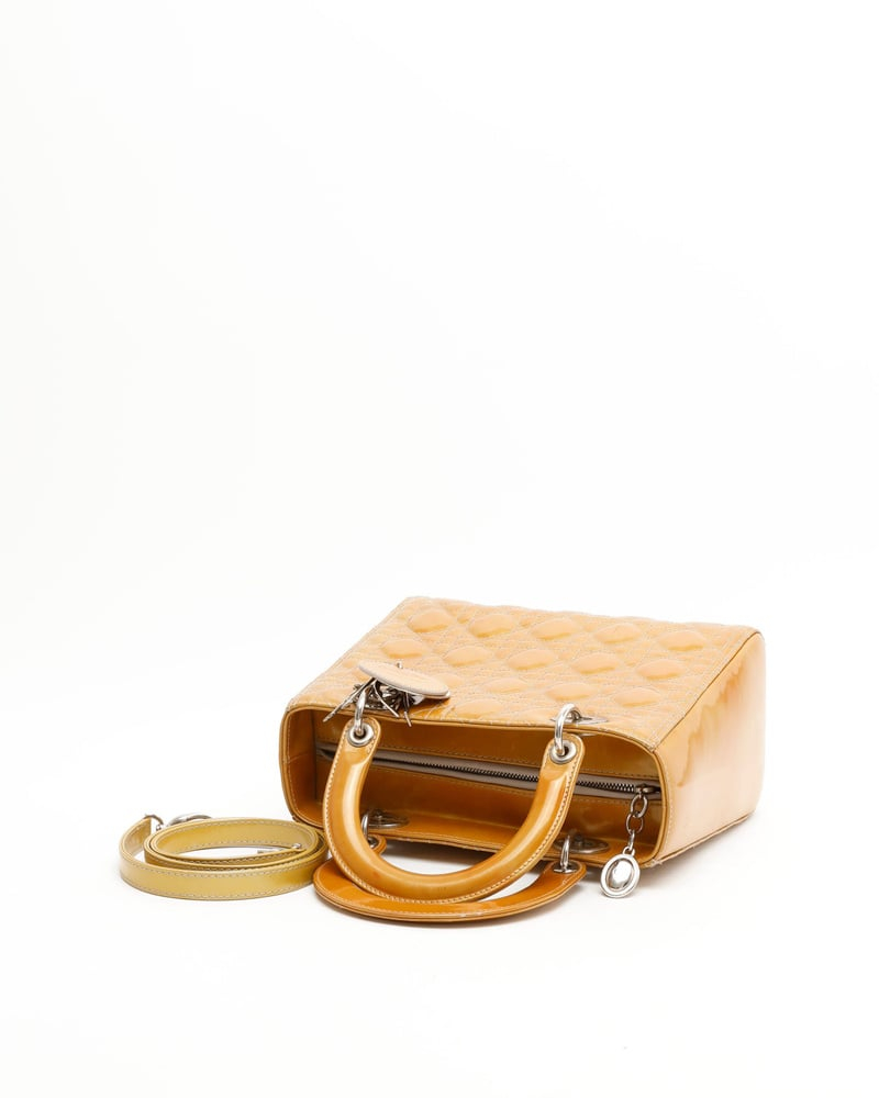 Christian Dior Medium Patent Lady Dior Bag