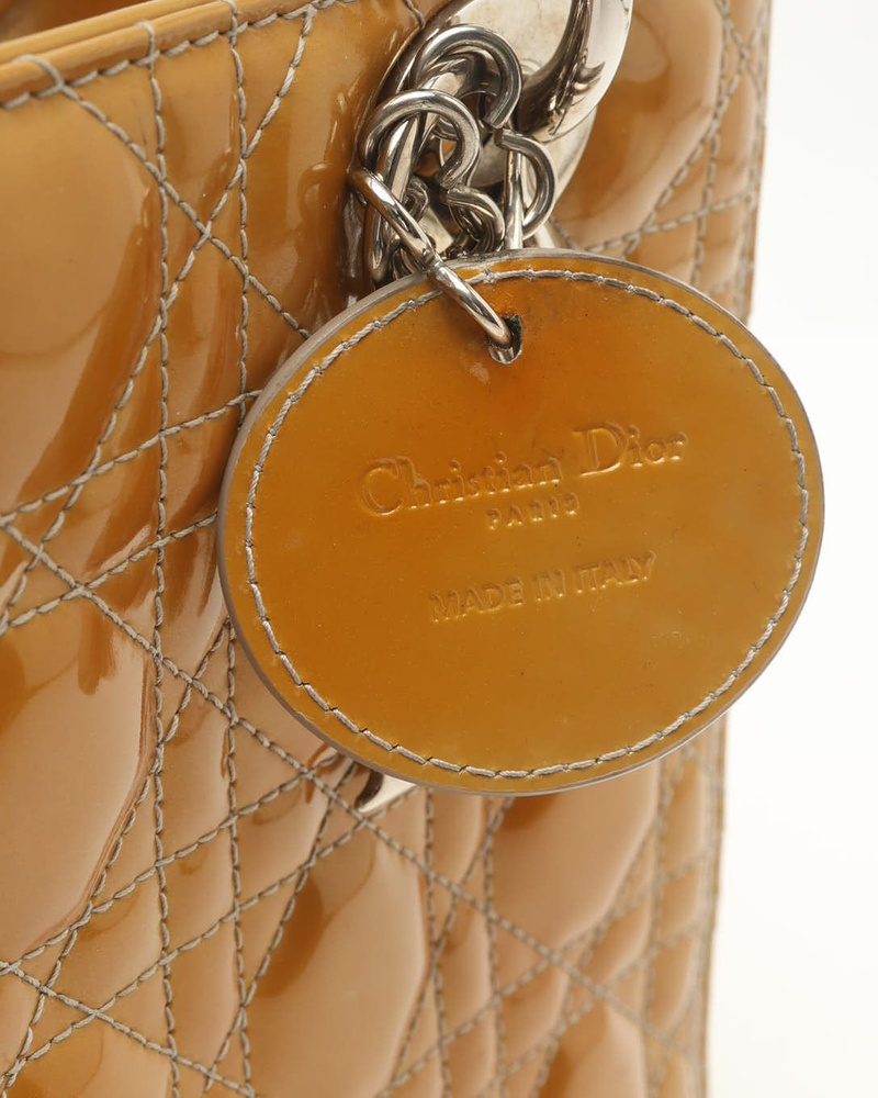 Christian Dior Medium Patent Lady Dior Bag