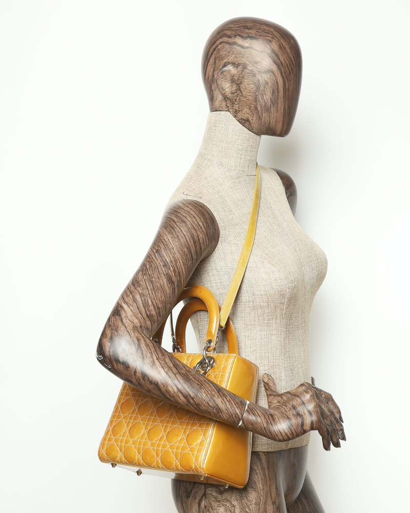 Christian Dior Medium Patent Lady Dior Bag