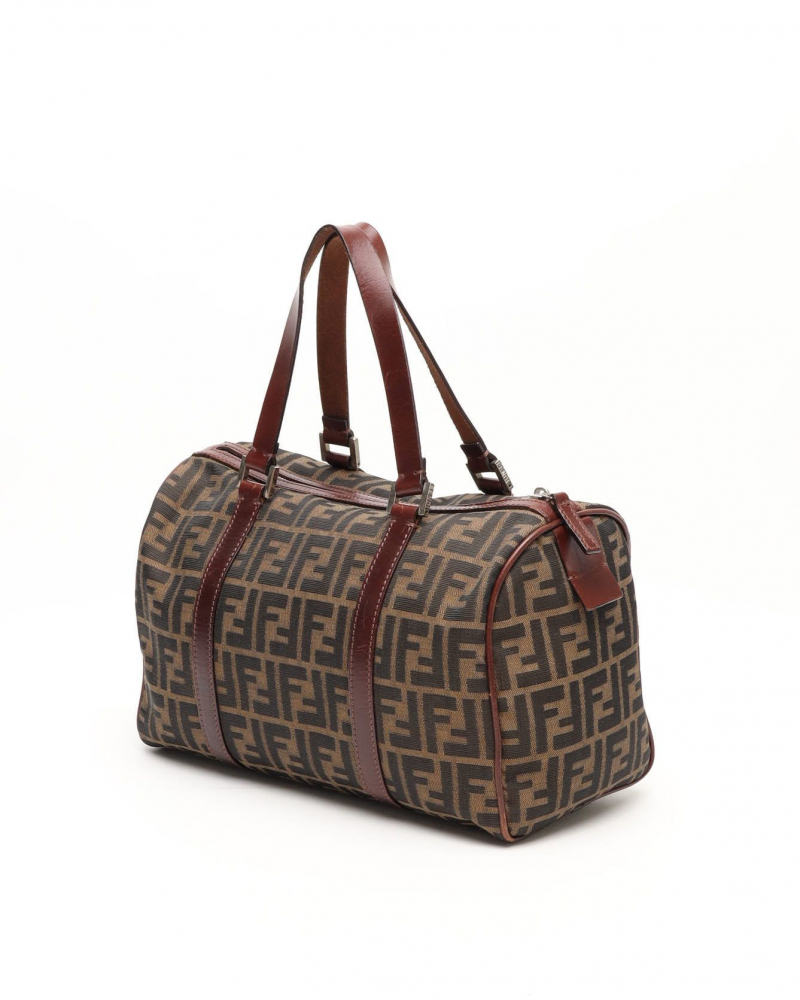 Fendi Zucca Boston Bag