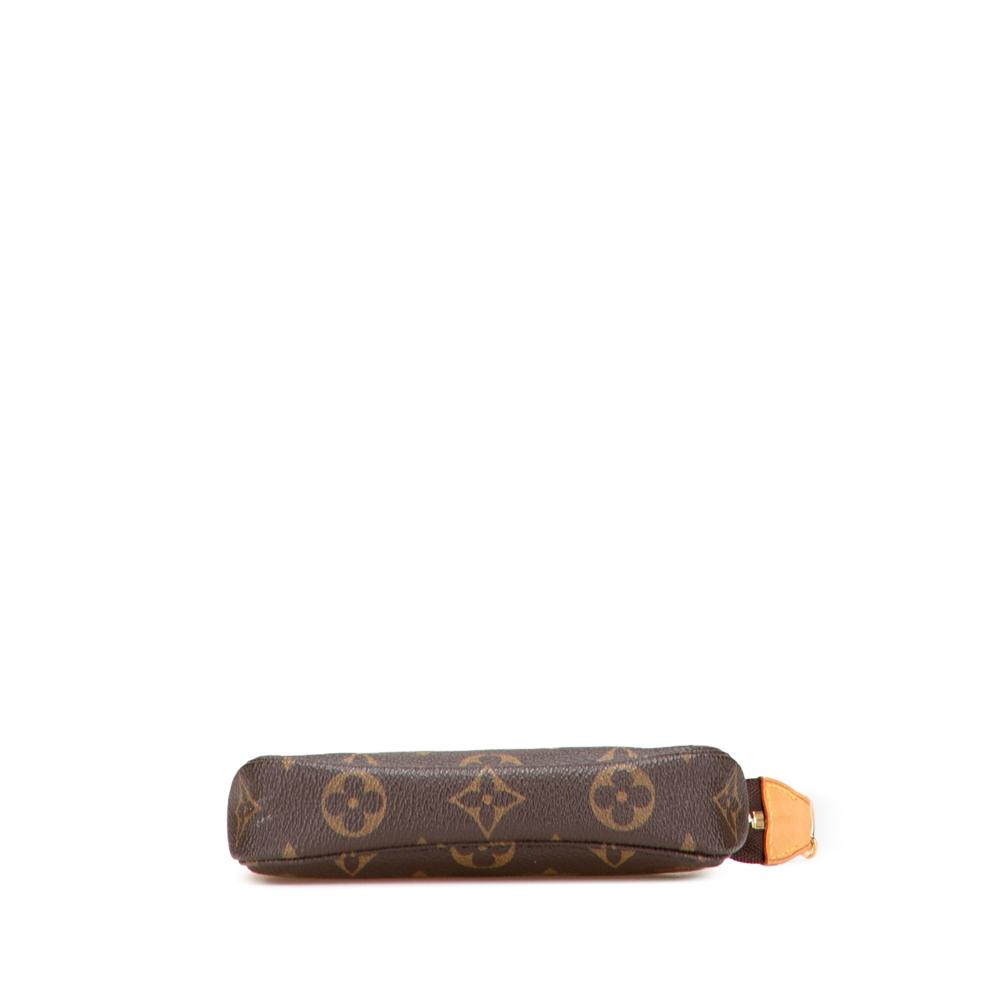 Louis Vuitton AB Louis Vuitton Brown Monogram Canvas Fabric Monogram Mini Pochette Accessoires France