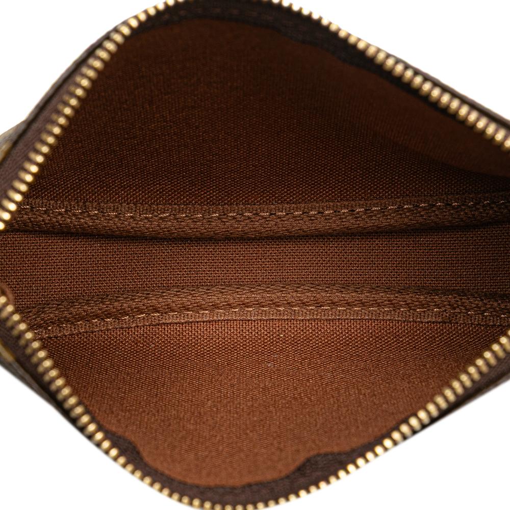 Louis Vuitton AB Louis Vuitton Brown Monogram Canvas Fabric Monogram Mini Pochette Accessoires France