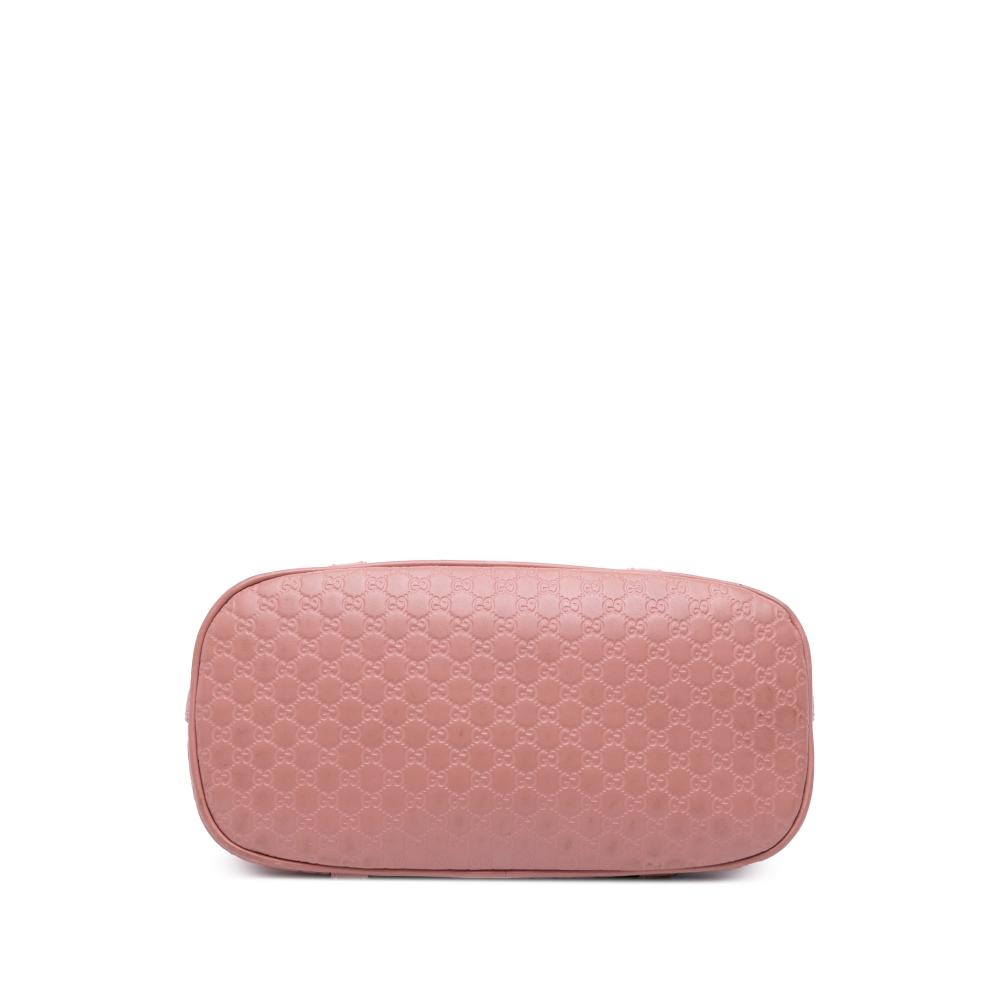 Gucci B Gucci Pink Calf Leather Mini Microguccissima Dome Satchel Italy