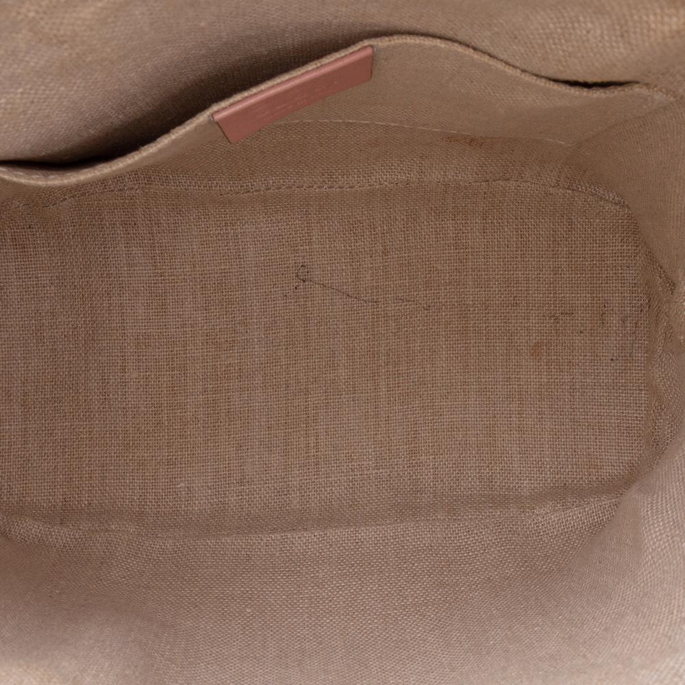 Gucci B Gucci Pink Calf Leather Mini Microguccissima Dome Satchel Italy