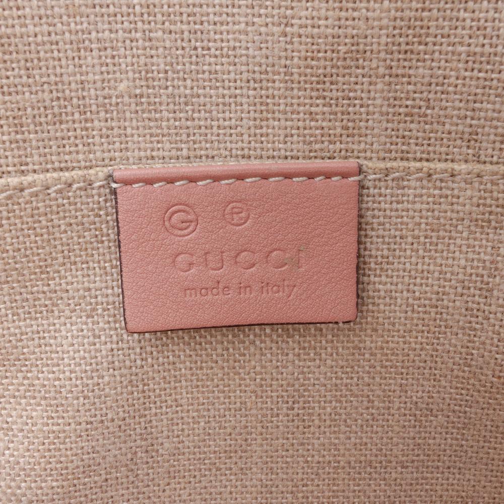 Gucci B Gucci Pink Calf Leather Mini Microguccissima Dome Satchel Italy