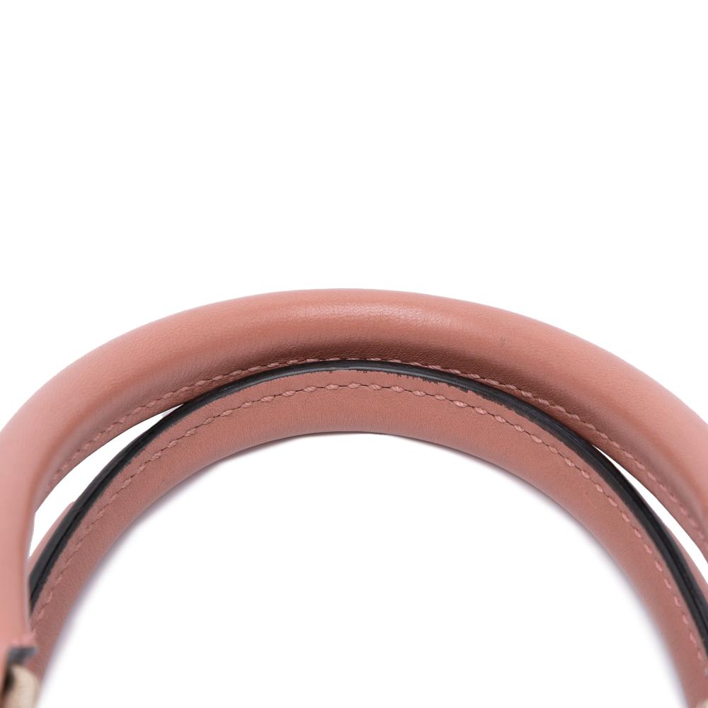 Gucci B Gucci Pink Calf Leather Mini Microguccissima Dome Satchel Italy