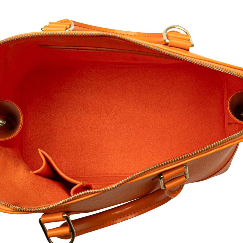 Louis Vuitton B Louis Vuitton Orange Epi Leather Leather Epi Alma PM France