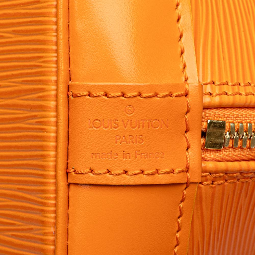 Louis Vuitton B Louis Vuitton Orange Epi Leather Leather Epi Alma PM France