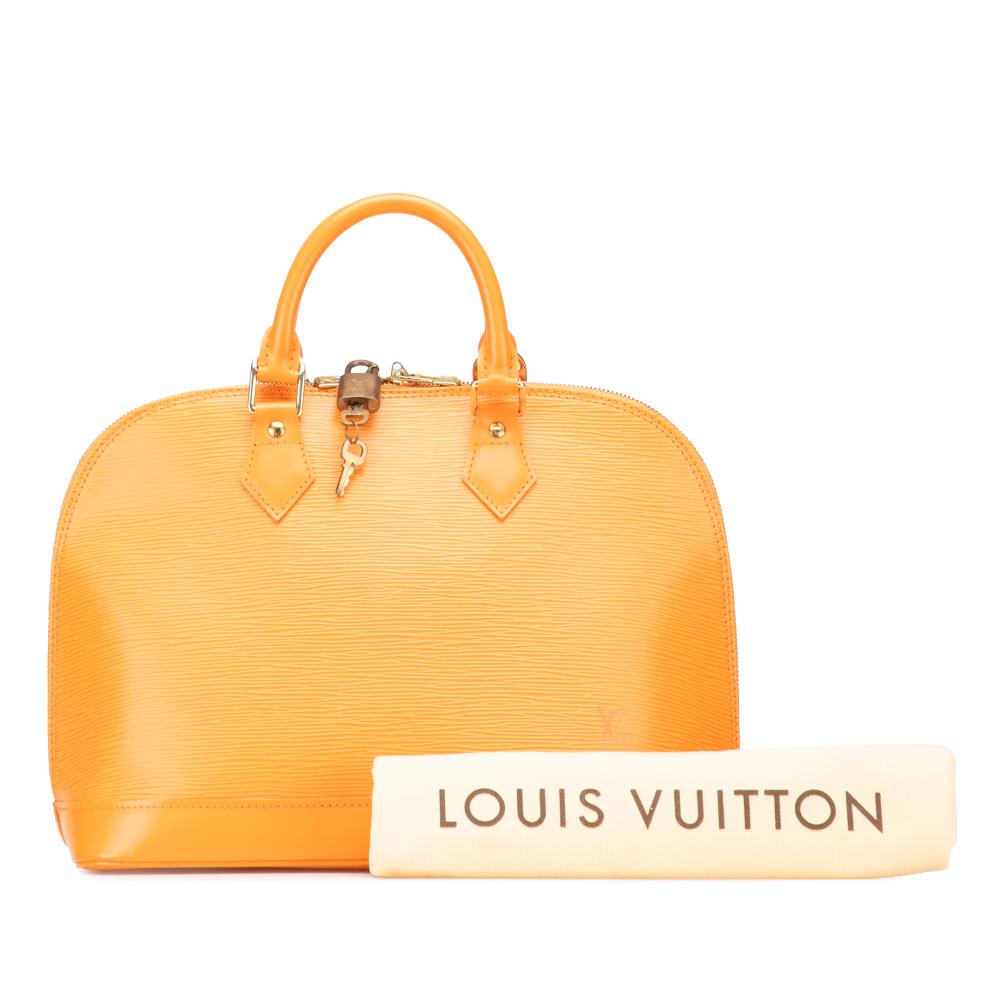 Louis Vuitton B Louis Vuitton Orange Epi Leather Leather Epi Alma PM France