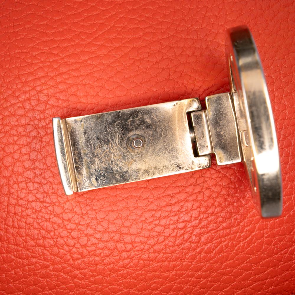 Gucci B Gucci Orange Calf Leather Small Dollar skin Interlocking G Crossbody Italy